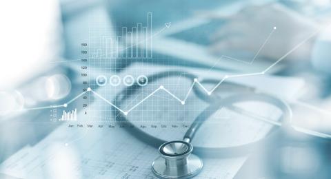 stethoscope with graphical elements