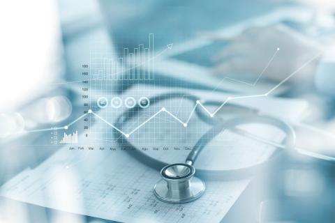 stethoscope with graphical elements